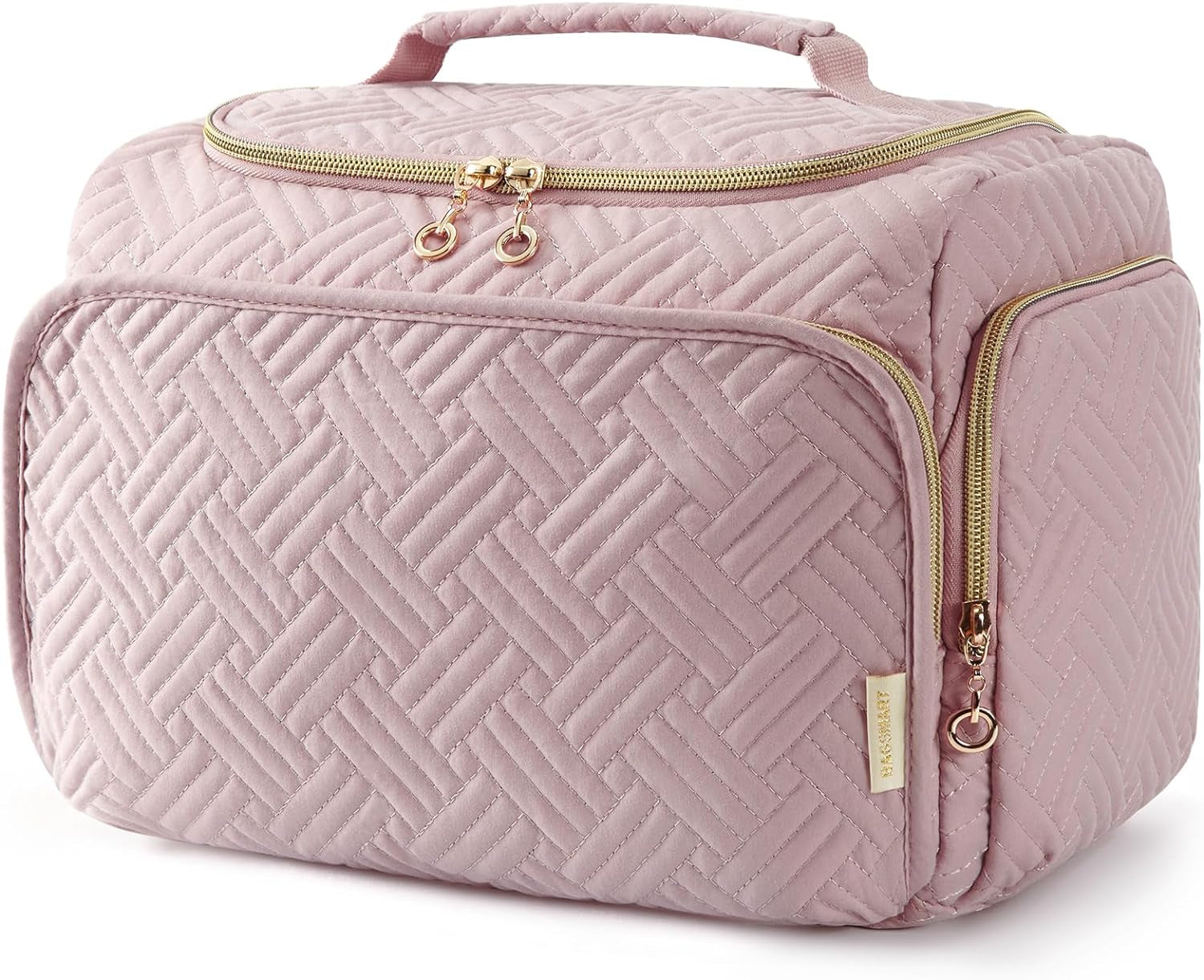 Travel Toiletry Bag for Women, Cosmetic Bag Makeup Bag Organizer with Handle, Travel Bag for Toiletries, Travel Accessories, Full Sized Container